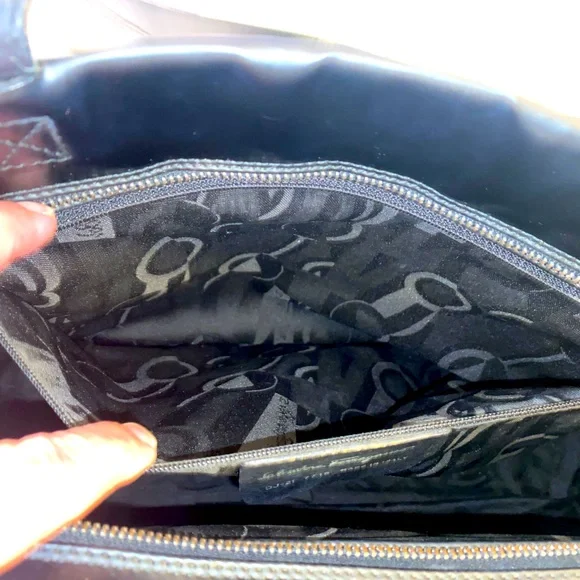 Authentic Salvatore Ferragamo Black Shoulder Bag - Picture 13 of 16